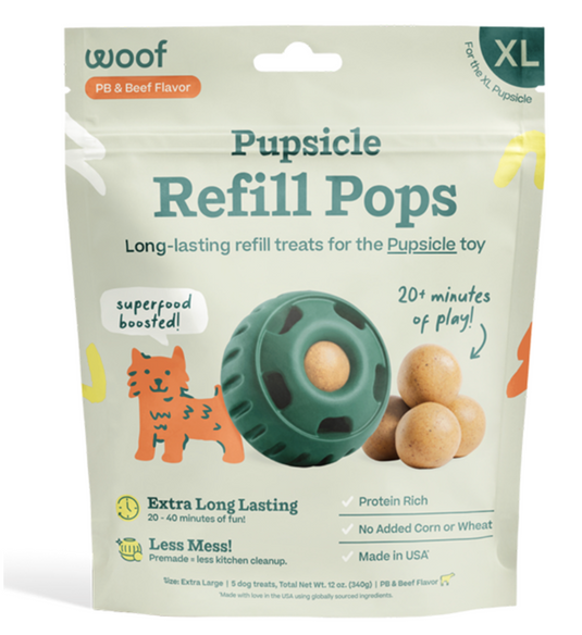 Woof Dog Pupsicle Pops Beef & Peanut Butter