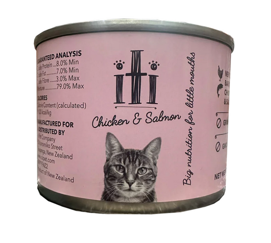 Iti Kiti GF Chicken & Salmon Can 175g