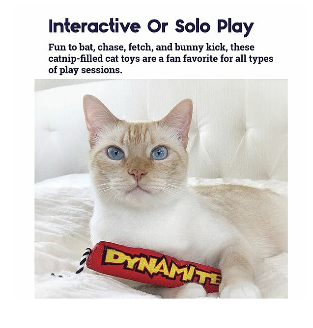 Load image into Gallery viewer, Petstages Green Magic Catnip Dynamite Red