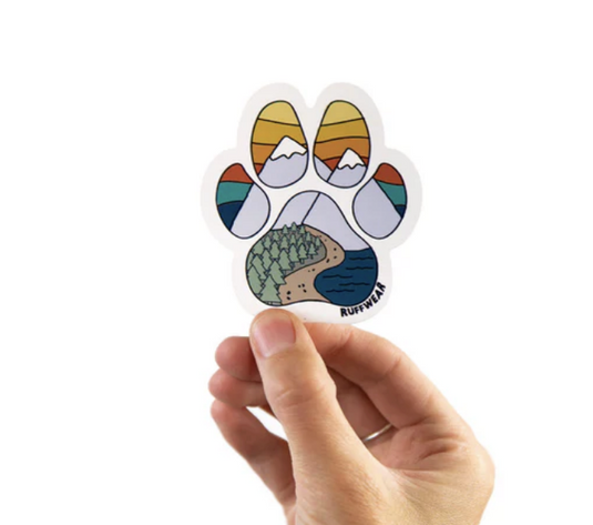 Ruffwear Paw Print Sticker