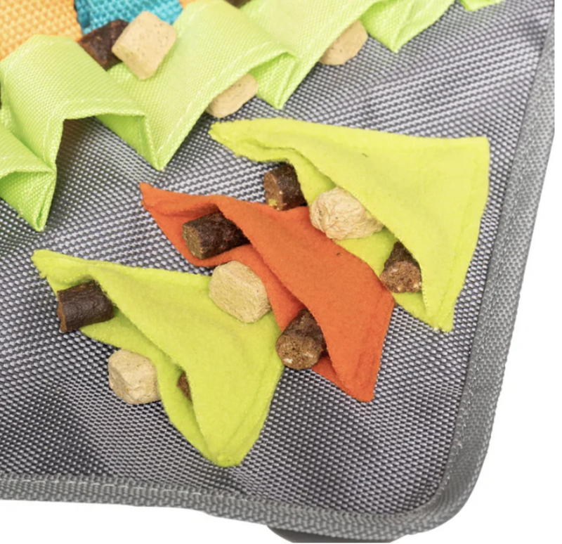Load image into Gallery viewer, Messy Mutts Square Forage Mat with Suction & Lick Mat 16''