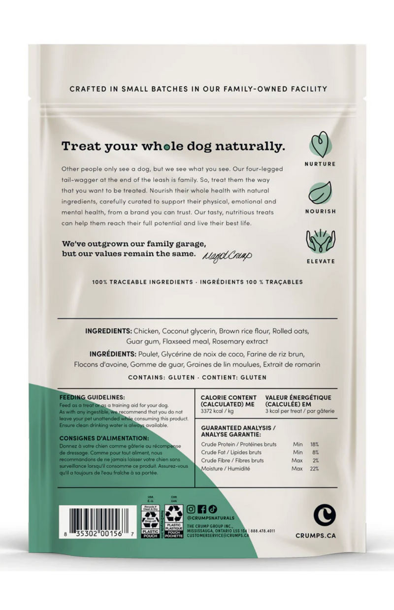 Load image into Gallery viewer, Crumps' Naturals Dog Mini Trainers Semi-Moist Chicken 132g