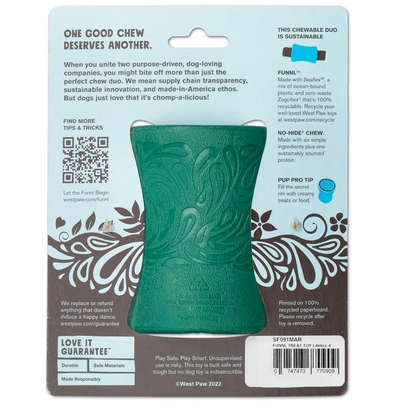 Load image into Gallery viewer, West Paw Funnl Large 4.25″ Kelp