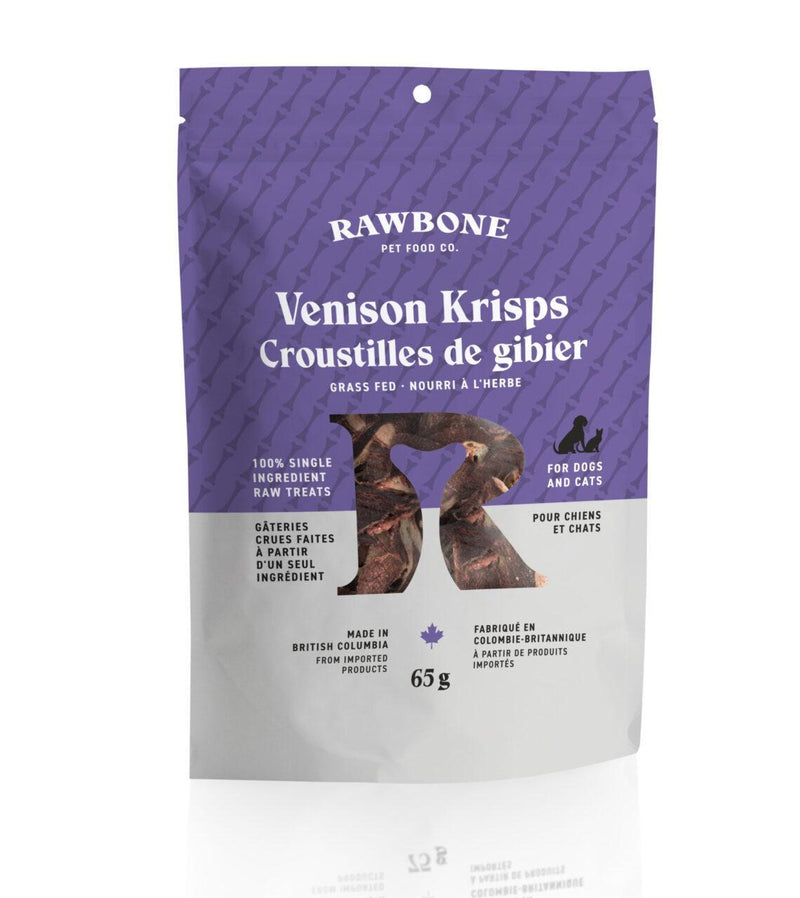 Load image into Gallery viewer, Rawbone Pet Food Co Venison Krisps 65g