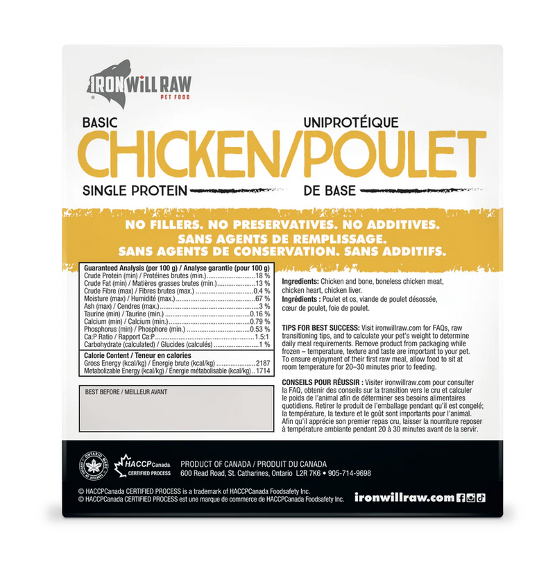 Load image into Gallery viewer, Iron Will Raw Basic Chicken 6lb