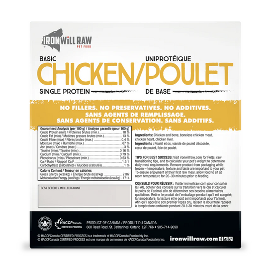 Iron Will Raw Basic Chicken 6lb