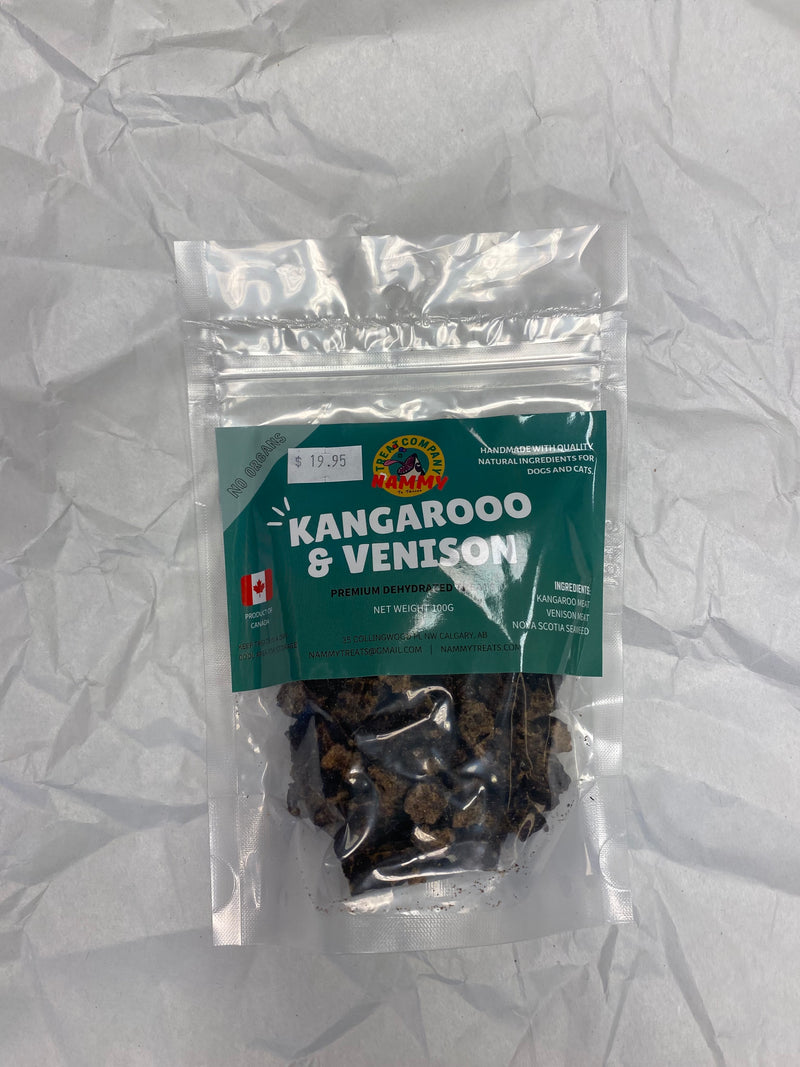Load image into Gallery viewer, Nammy Treats Kangaroo & Venison 100g