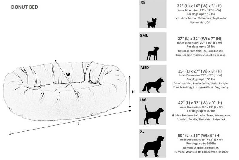Load image into Gallery viewer, Clearance Bowsers Donut Bed Navy Large