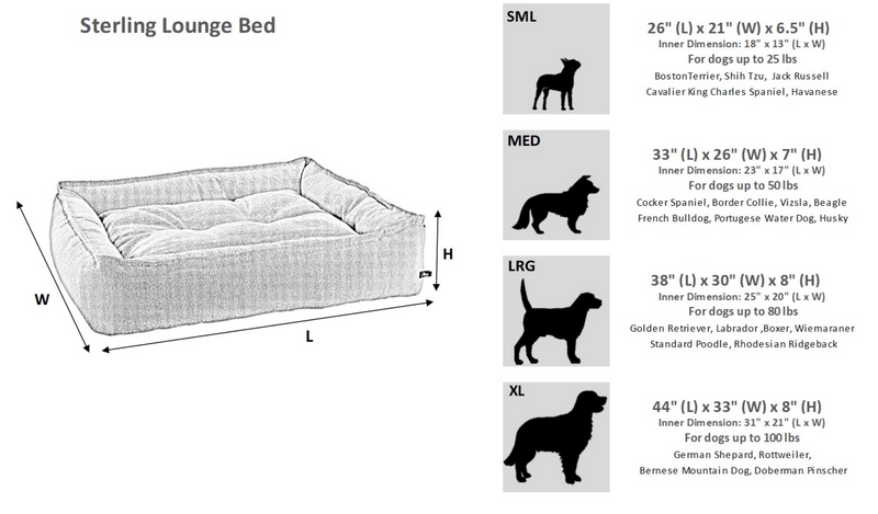 Load image into Gallery viewer, Bowsers Sterling Lounge Bed Seagull
