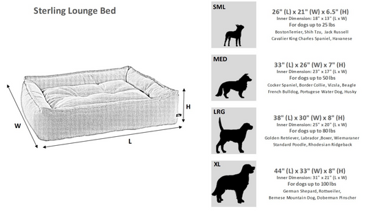 Bowsers Sterling Lounge Bed Seagull