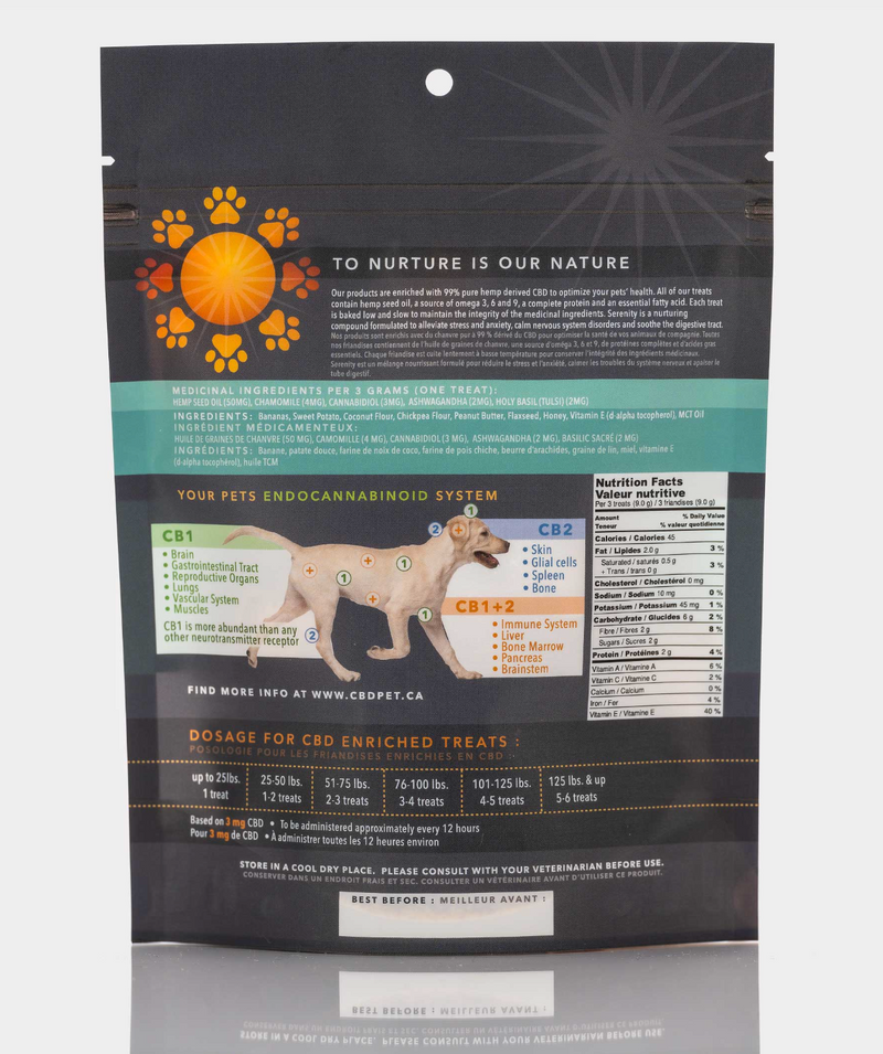 Load image into Gallery viewer, Creating Brighter Days Serenity Treats 90g - For Seizures, Anxiety & Digestion - Discover Dogs