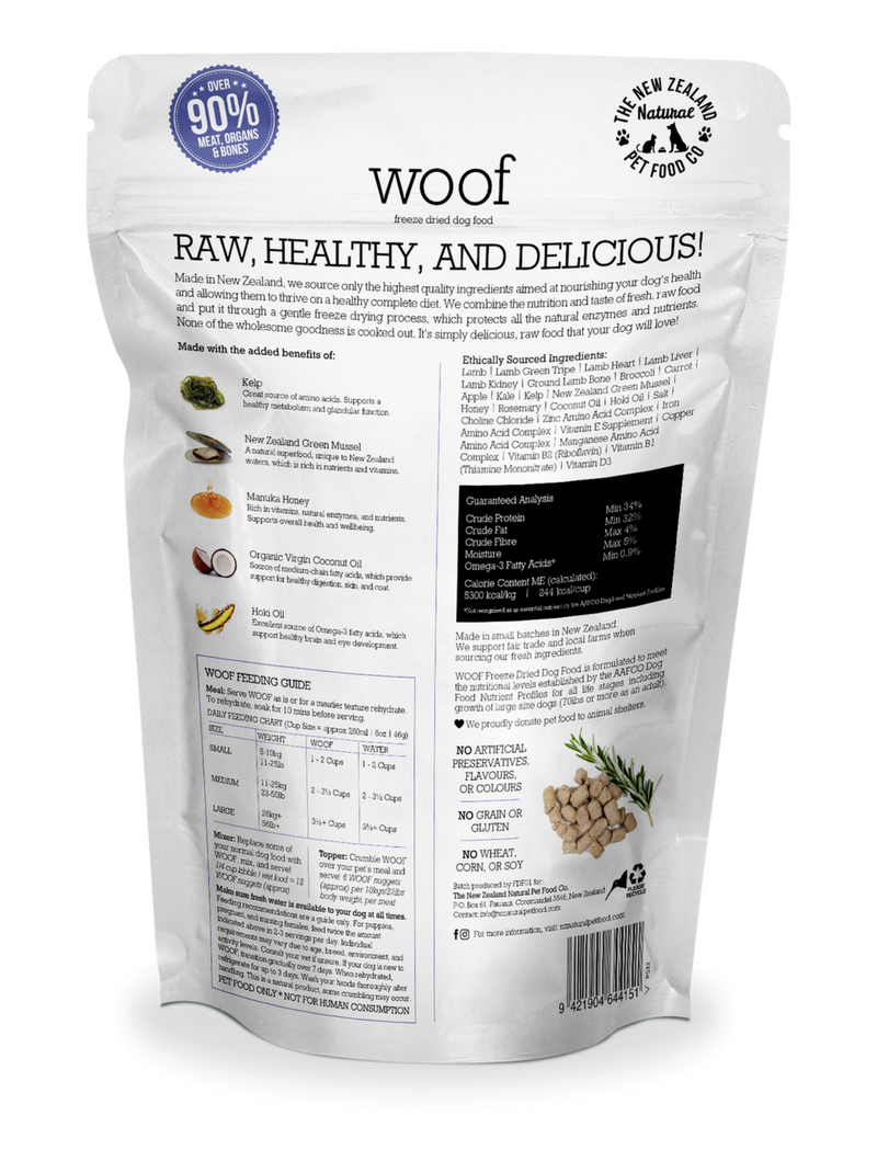 Load image into Gallery viewer, NZ Natural Woof Freeze-dried Lamb