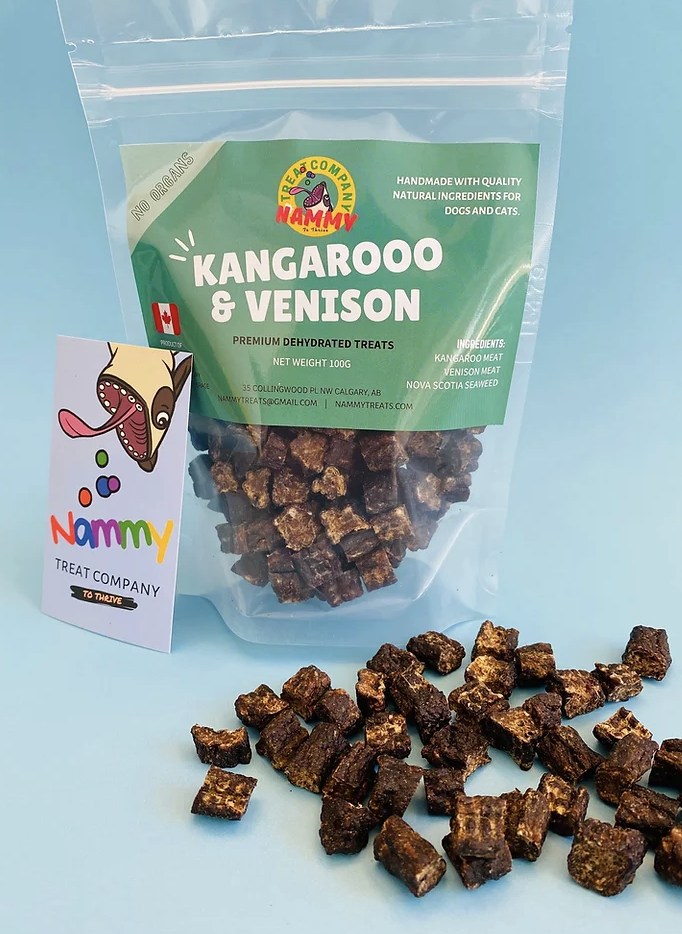 Load image into Gallery viewer, Nammy Treats Kangaroo & Venison 100g