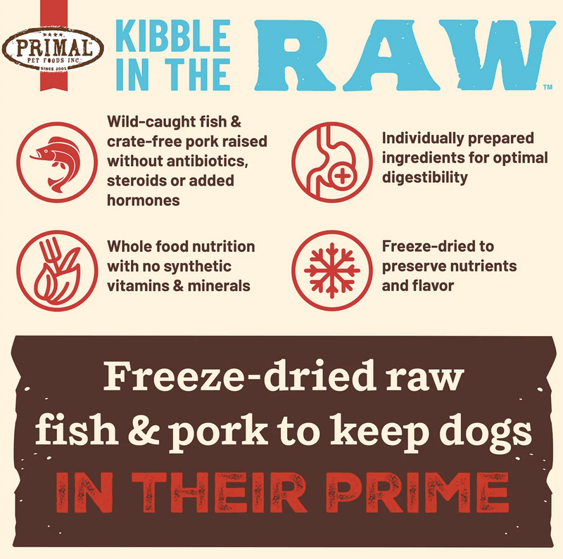Load image into Gallery viewer, Primal Dog Kibble in the Raw Fish & Pork