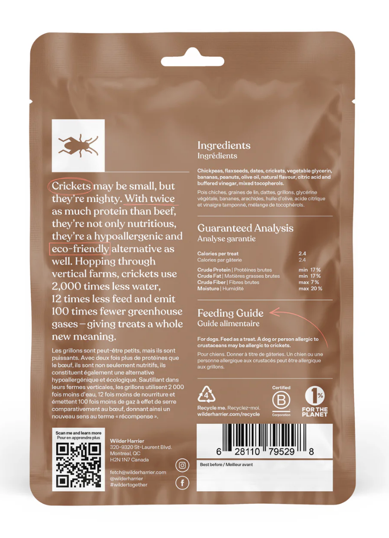 Load image into Gallery viewer, Wilder Harrier Cricket Banana and Peanut 130g