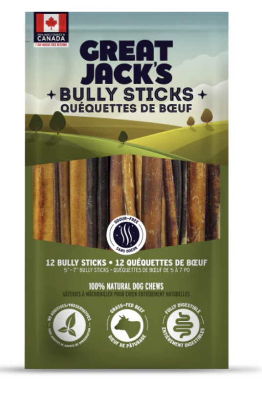 Great Jack's Odour Free Bully Stick 5-7