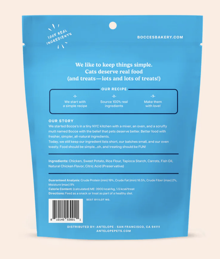 Load image into Gallery viewer, Bocce's Bakery Cat Crunchy Crispy Chikn 2oz - Discover Dogs