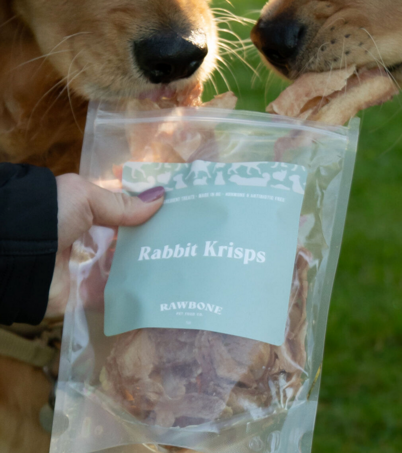 Load image into Gallery viewer, Rawbone Pet Food Co Rabbit Krisps 55g