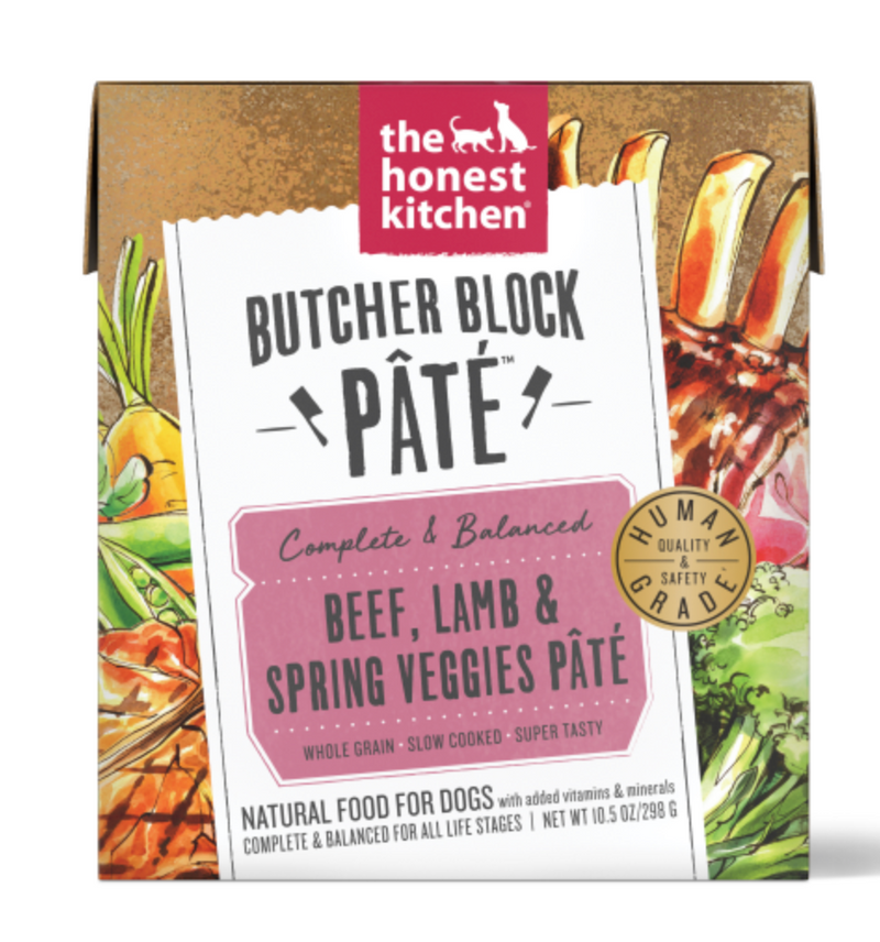 Load image into Gallery viewer, Honest Kitchen Butcher Block Pate for Dogs Beef Lamb & Spring Veg 10.5oz