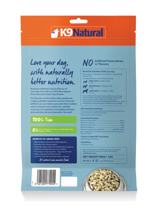 Load image into Gallery viewer, K9 Natural Lamb Tripe Booster - Discover Dogs