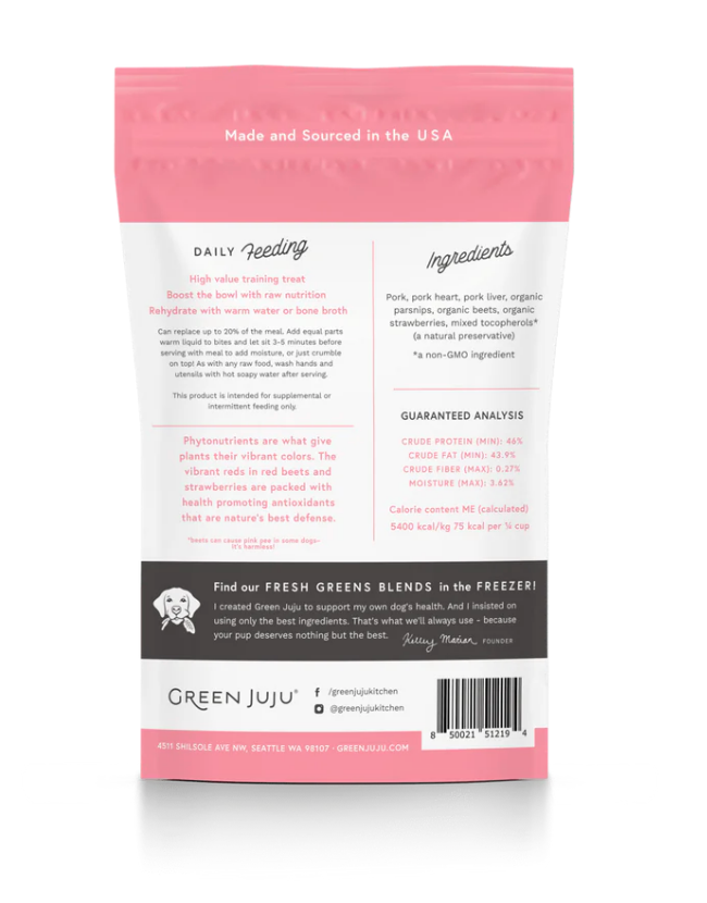 Load image into Gallery viewer, Green Juju Pork Freeze-dried Whole Food Bites - Discover Dogs