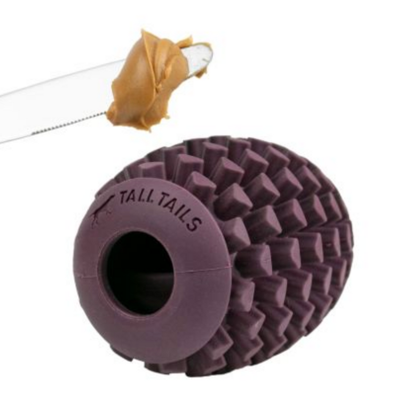 Load image into Gallery viewer, Tall Tails Natural Rubber Pinecone Interactive Toy 4"