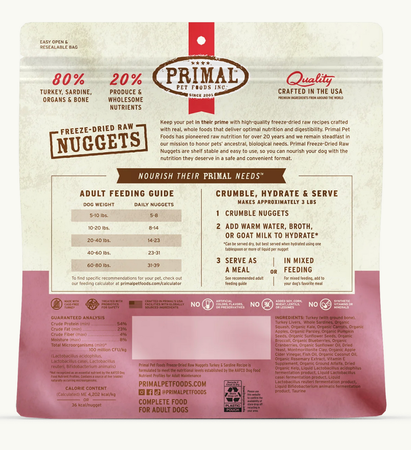 Load image into Gallery viewer, Primal Dog Freeze-dried Duck w/ Turkey & Fish