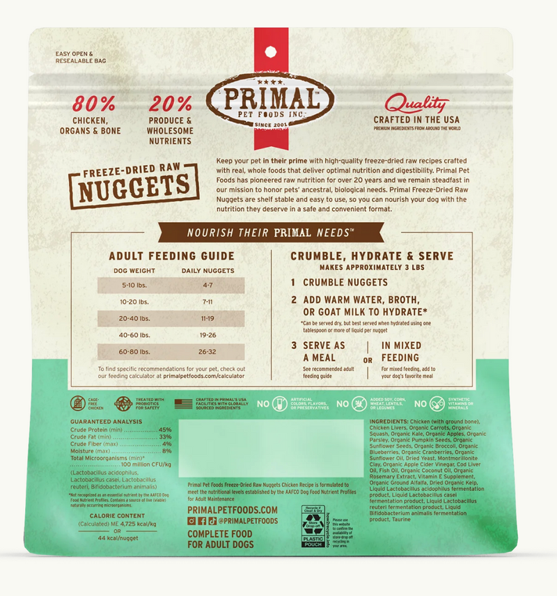 Load image into Gallery viewer, Primal Freeze-Dried Dog Chicken - Discover Dogs