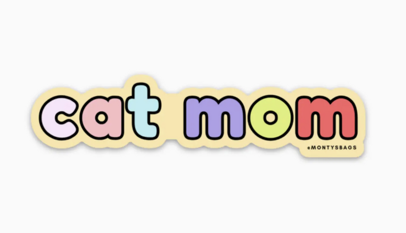 Load image into Gallery viewer, Monty's Cat Mom Vinyl Sticker - Discover Dogs