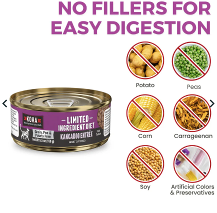 Load image into Gallery viewer, KOHA Limited Ingredient Diet Kangaroo Pate Entrée for Cats 156g