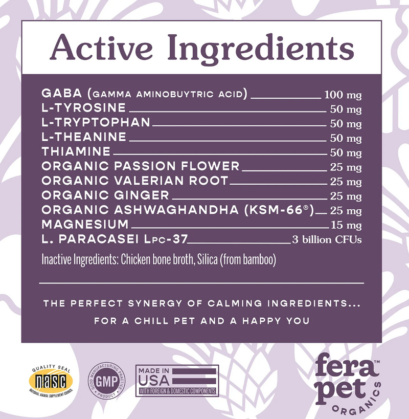 Load image into Gallery viewer, Fera Pet Organics Calming Support for Dogs & Cats