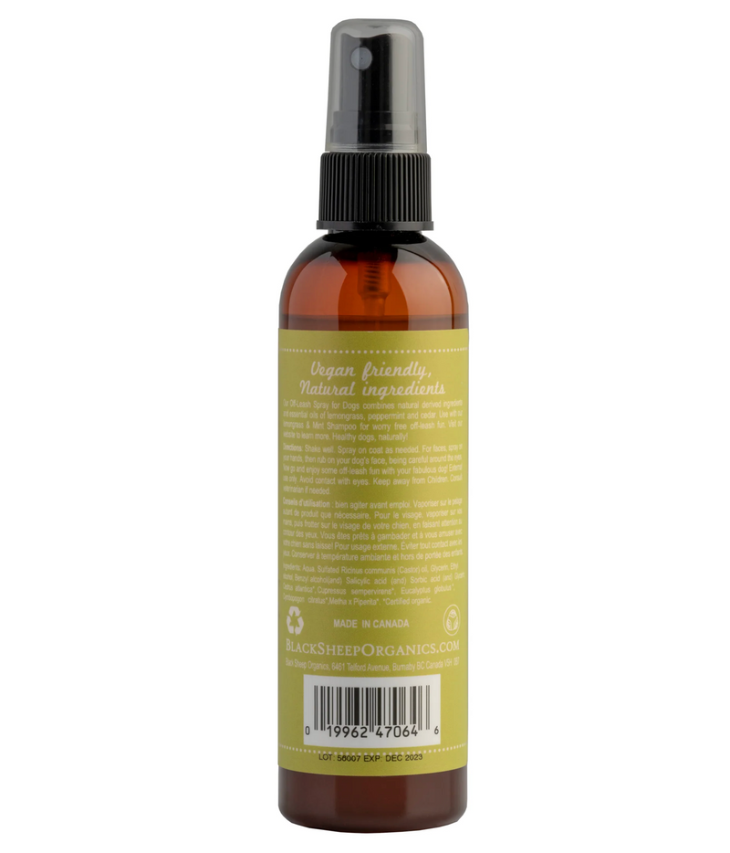 Load image into Gallery viewer, Black Sheep Organics Lemongrass & Mint Organic Off-Leash Spray 4oz