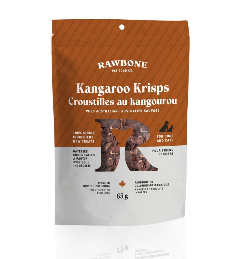 Load image into Gallery viewer, Rawbone Pet Food Co Wild Kangaroo Krisps 65g