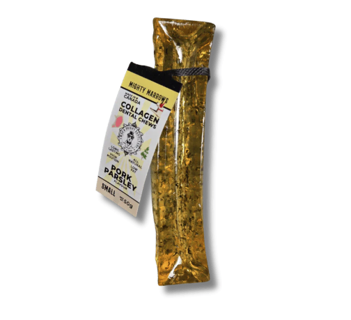 Load image into Gallery viewer, Wag & Bright Mighty Marrows Collagen Dental Chews Pork & Parsley