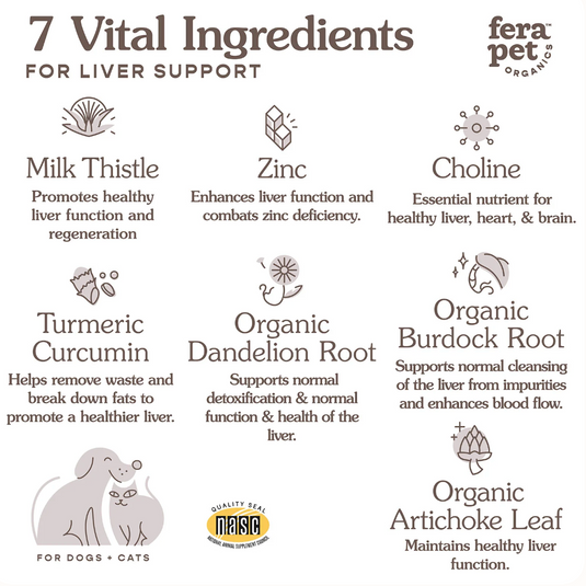 Fera Pet Organics Liver Support for Dogs & Cats