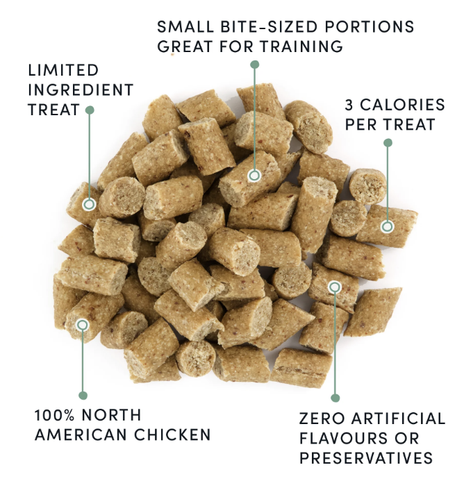 Load image into Gallery viewer, Crumps' Naturals Dog Mini Trainers Semi-Moist Chicken 132g