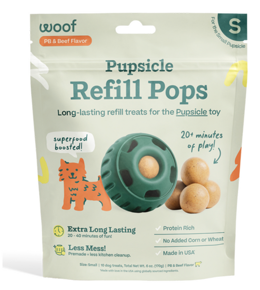 Woof Dog Pupsicle Pops Beef & Peanut Butter