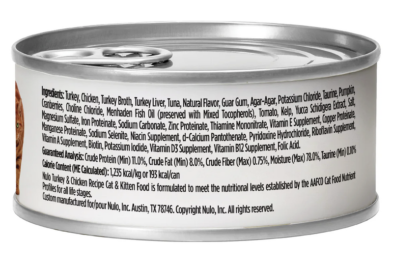 Load image into Gallery viewer, Nulo Cat Turkey & Chicken Pate Can - Discover Dogs