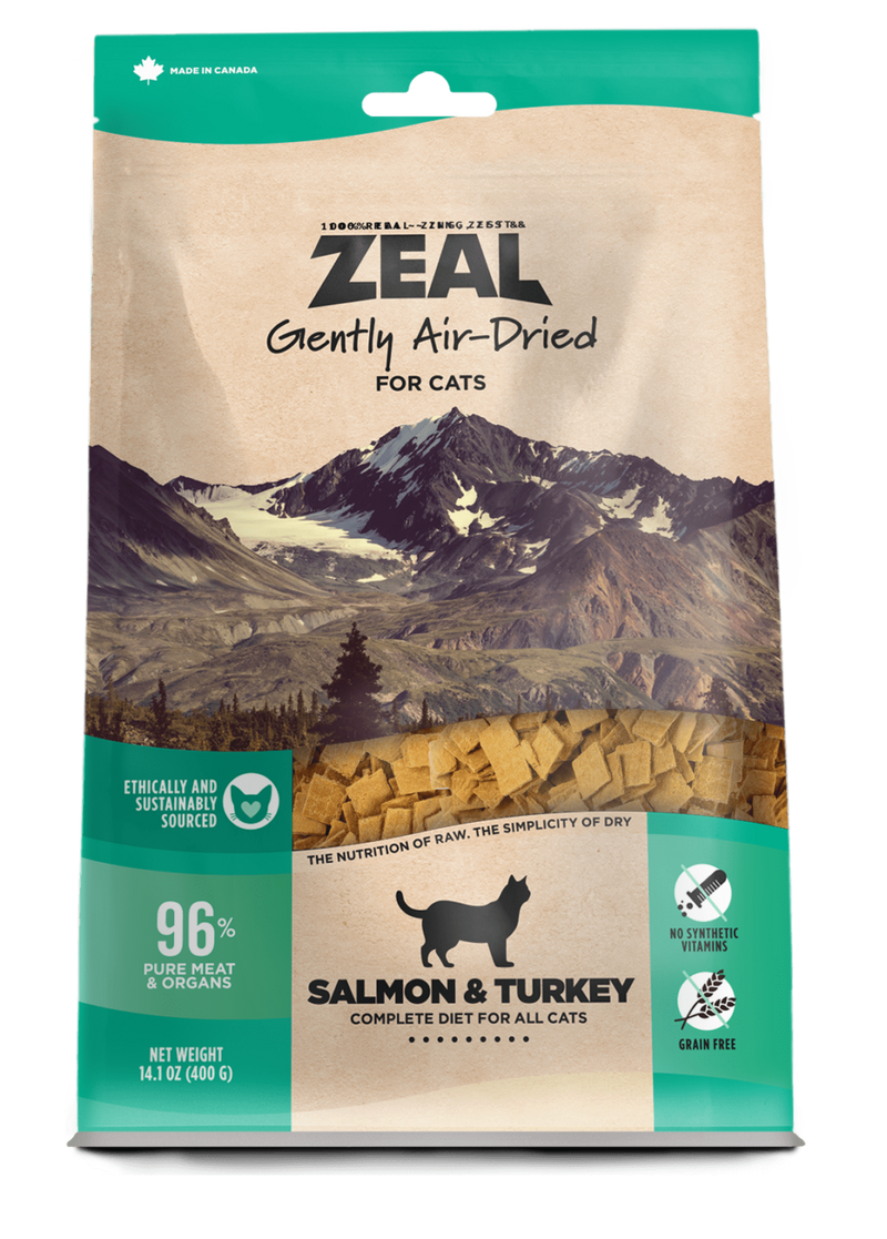 Load image into Gallery viewer, Zeal Cat Air Dried Salmon and Turkey