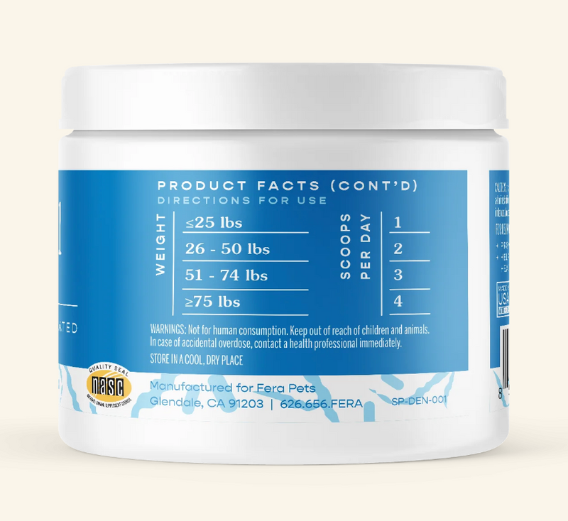 Load image into Gallery viewer, Fera Pet Organics Dental Support for Dogs & Cats 60g - Discover Dogs