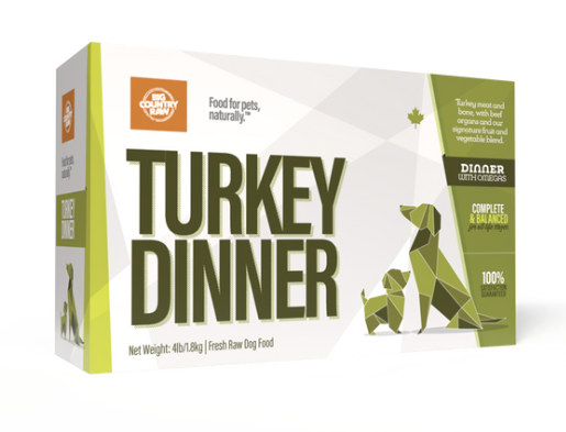 Load image into Gallery viewer, Big Country Raw Turkey Dinner 4lb - Discover Dogs