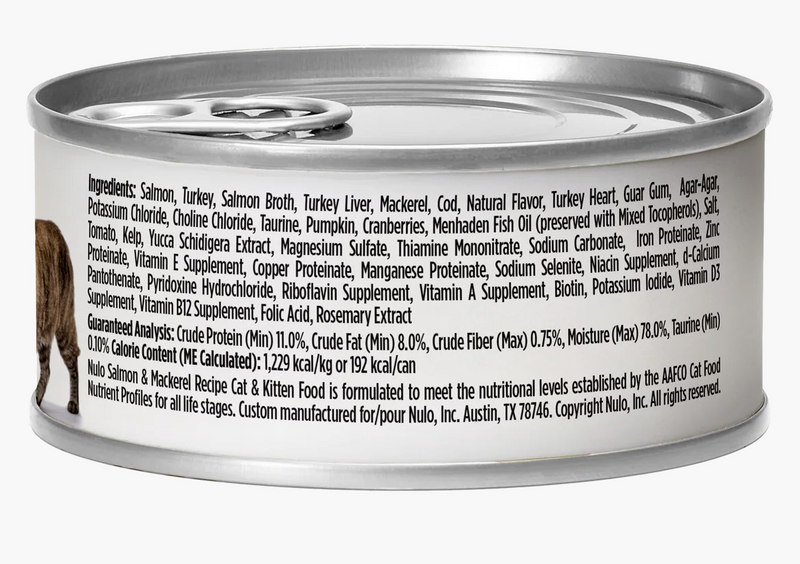 Load image into Gallery viewer, Nulo Cat Salmon & Mackerel Pate Can