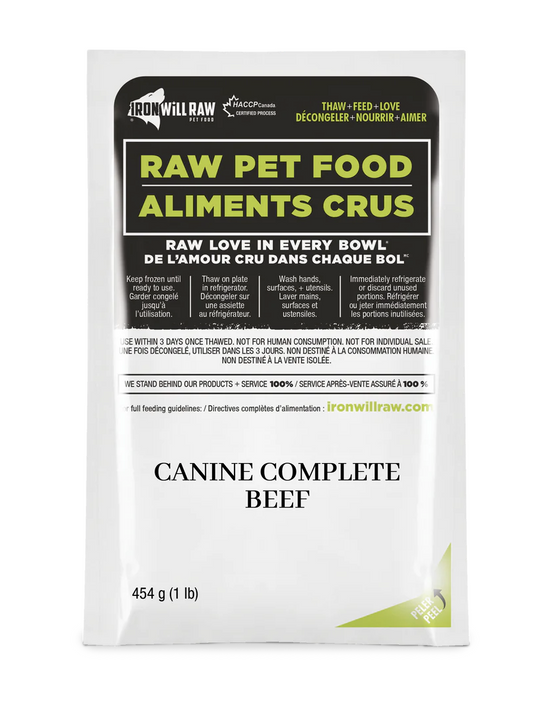 Iron Will Raw Canine Complete Beef Dinner