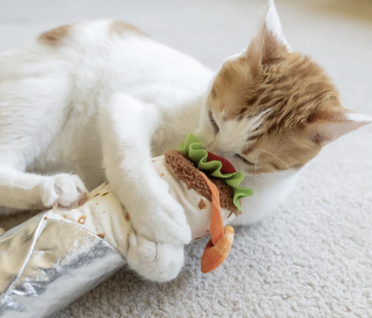 Load image into Gallery viewer, PLAY Catnip Kicker Shrimp Purrito