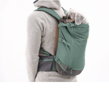 Load image into Gallery viewer, Ruffwear Hitch Hiker Dog Backpack Carrier River Rock Green