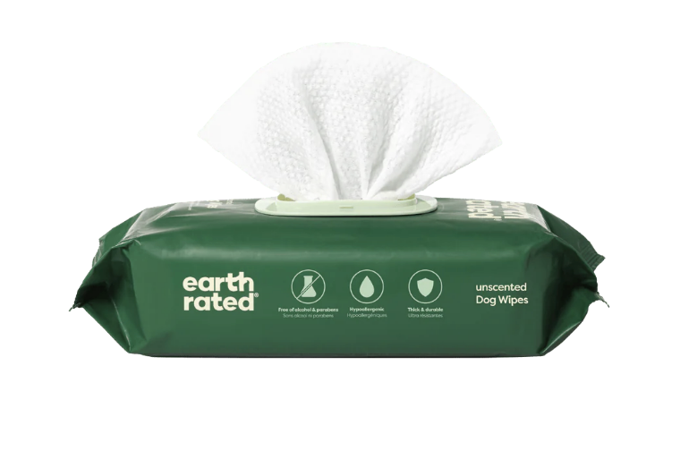 Load image into Gallery viewer, Earth Rated Textured Grooming Wipes 100pk