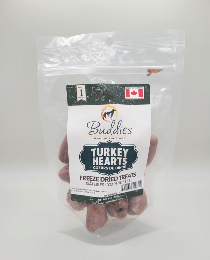 Load image into Gallery viewer, Buddies Freeze Dried Turkey Hearts 55g