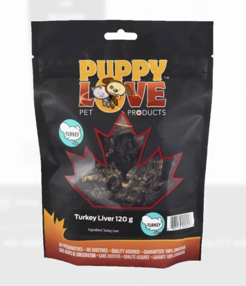Load image into Gallery viewer, Puppy Love Turkey Liver 120g - Discover Dogs