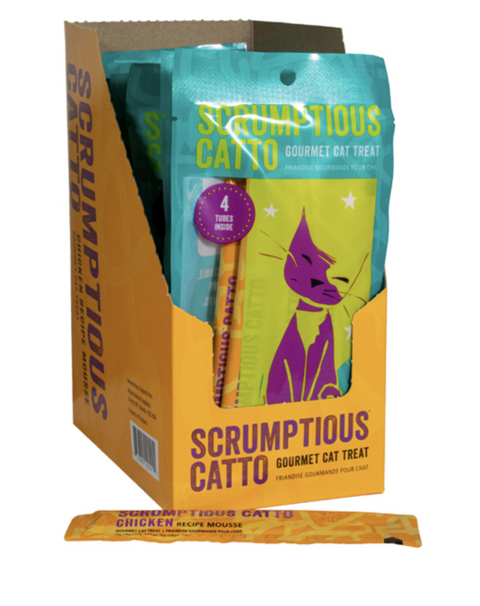 Scrumptious Catto Chicken Mousse Tubes 4pk