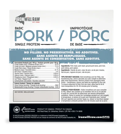 Load image into Gallery viewer, Iron Will Raw Basic Pork 6lb